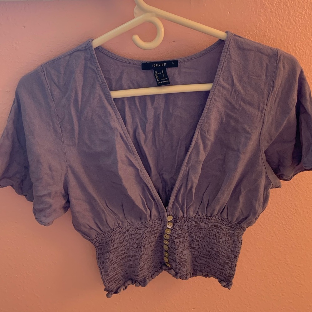 Low cut, crop stretchy top from Forever 21